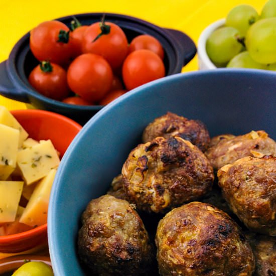 Oven-baked meatballs