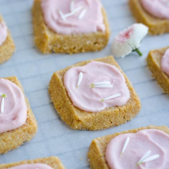 Rhubarb Shortbread Cookies