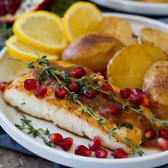 Pan Seared Alaska Halibut