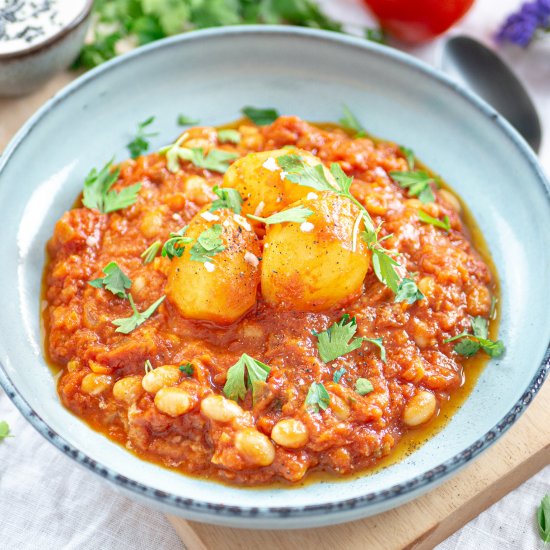 VEGAN SHAKSHUKA WITH POTATOES