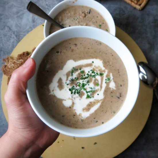 Creamy Mushroom & Wild Rice Soup