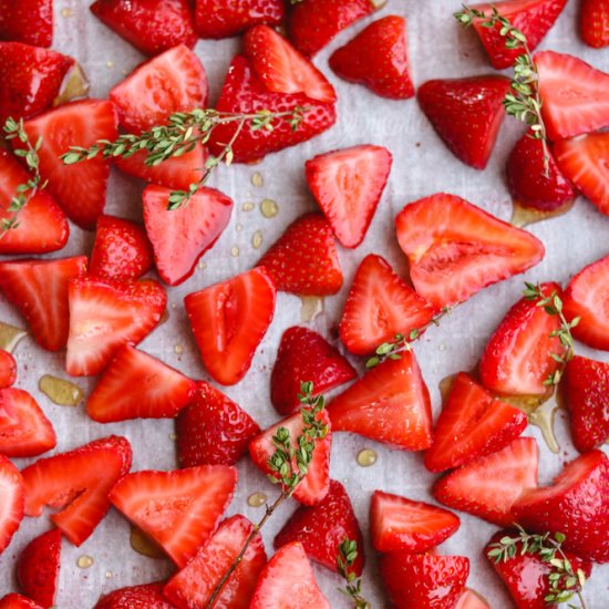 Honey-Thyme Roasted Strawberries