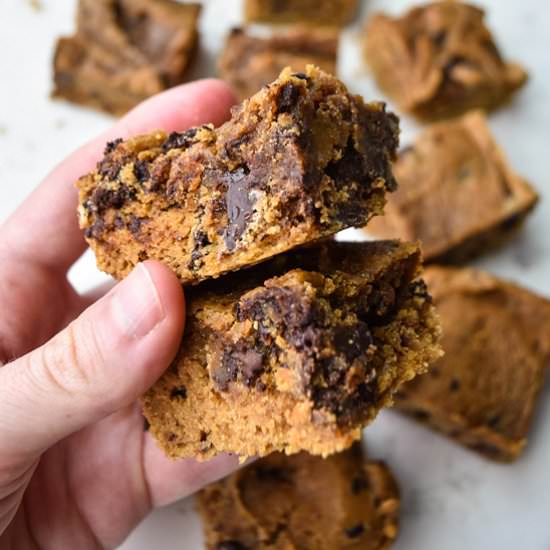 Chocolate Chip Cashew Blondies