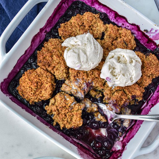 Gluten Free Blueberry Cobbler