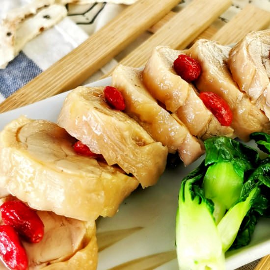 Drunken chicken rolls (Chinese style)