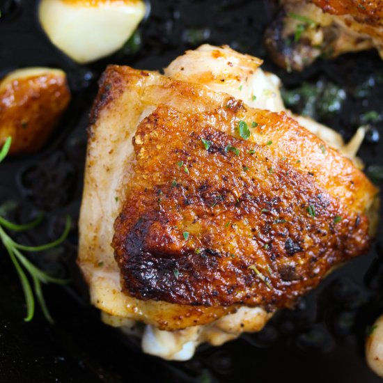 Cast-Iron Chicken Thighs