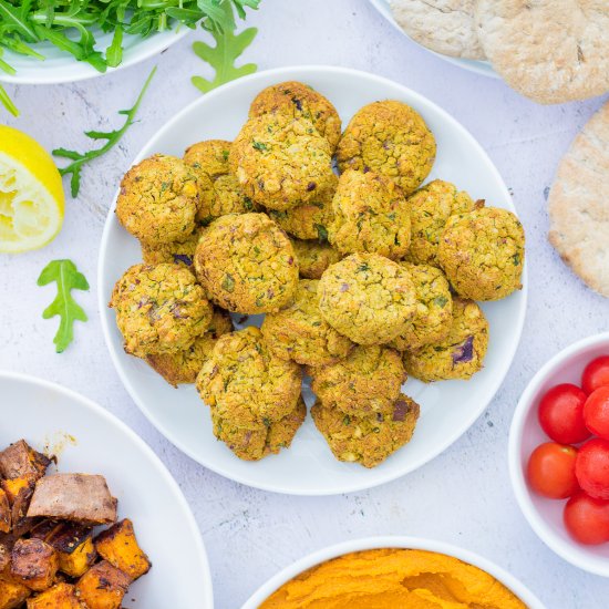 Easy Oven Baked Falafel (Vegan, GF)