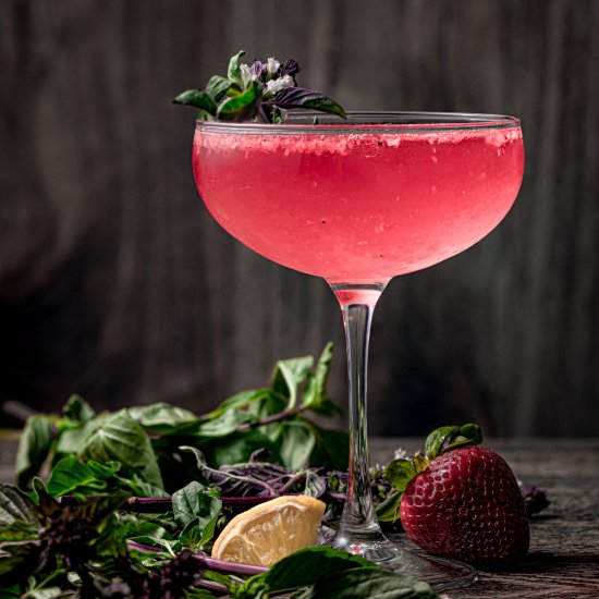 Strawberry Basil Pink Martini