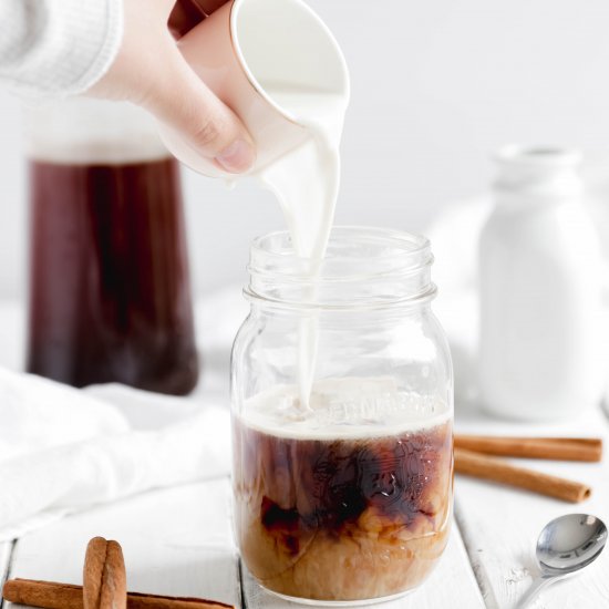 Overnight Cinnamon Cold Brew Coffee