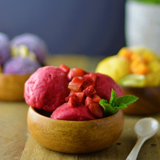 3 ingredient healthy ice creams!