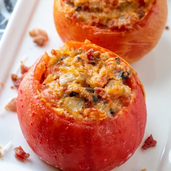 Stuffed Smoked Tomatoes