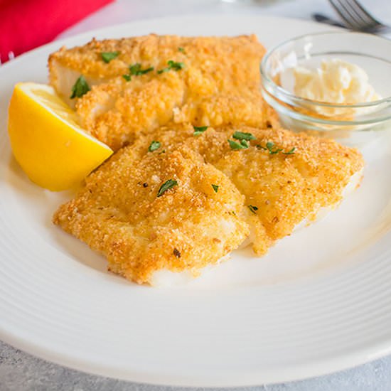 Oven-Fried Cod