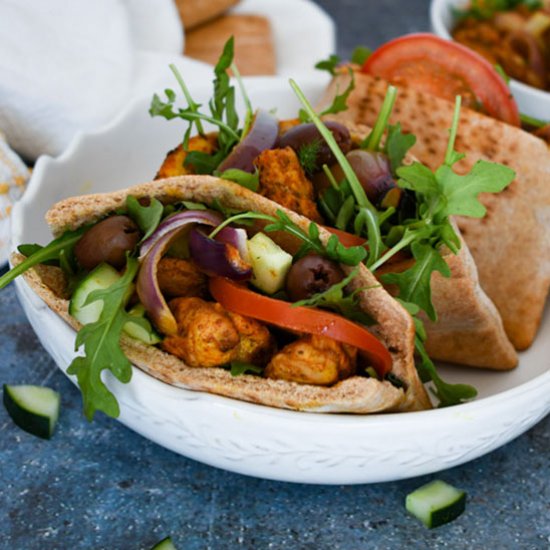 Chicken Shawarma Pita Pockets