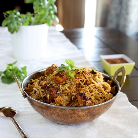 AIr fried chicken biriyani