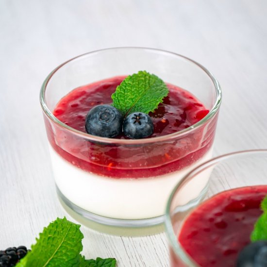 Raspberry Panna Cotta