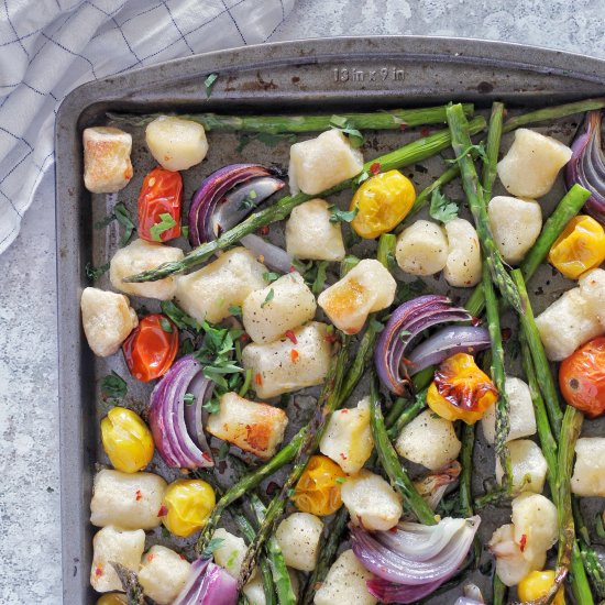 Sheet Pan Cauliflower Gnocchi