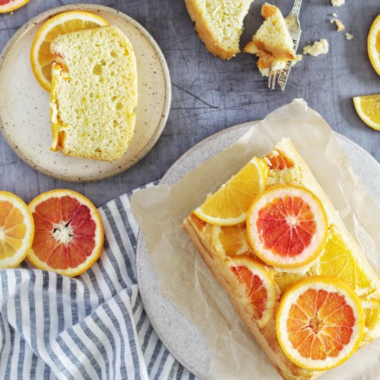 Upside Down Orange Almond Cake