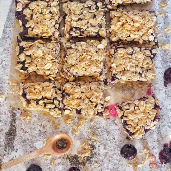 Cherry Sesame Oat Bars