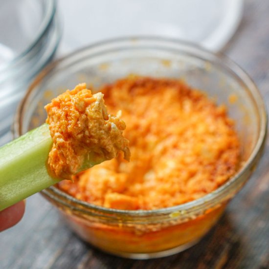 Microwave Keto Buffalo Chicken Dip