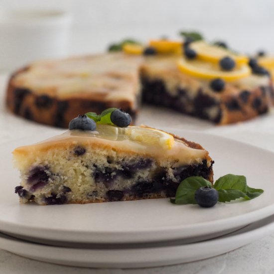 Blueberry Lemon Snack Cake