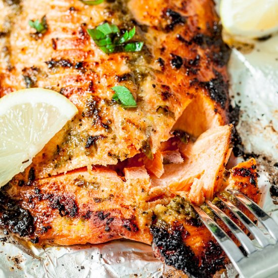 Lemon Salmon in Sheet Pan