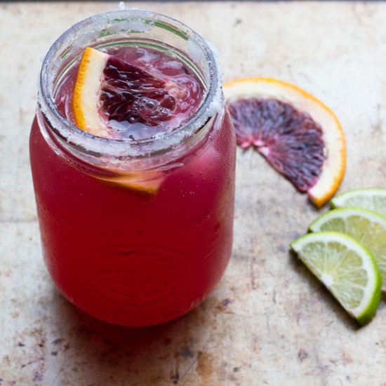 Fizzy Blood Orange Margarita