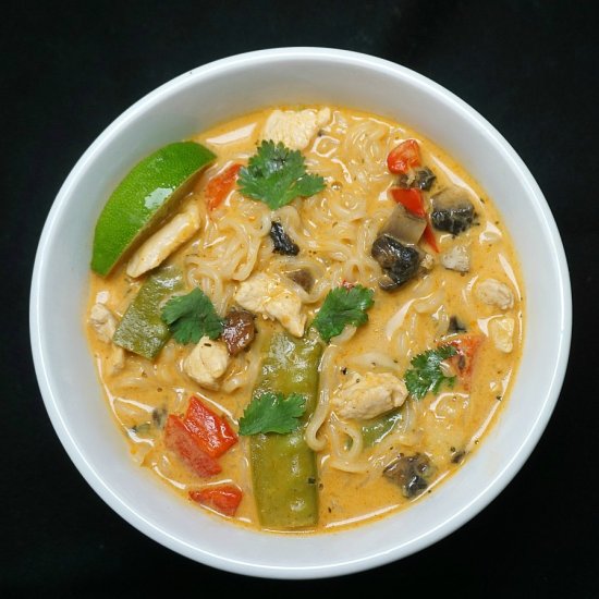 Instant Pot Red Curry Chicken Ramen