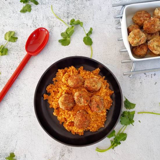 meatballs with tomato bulgur