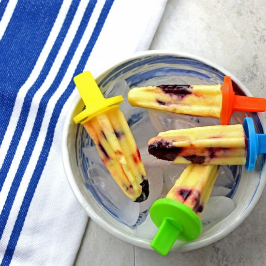 Cherry Mango Popsicles