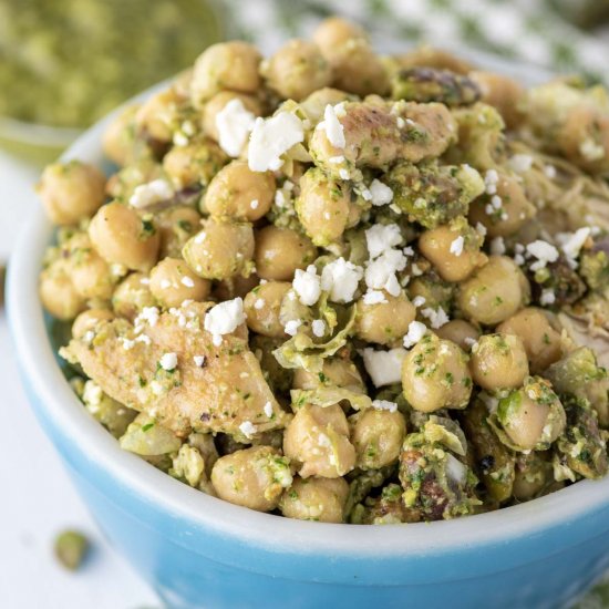 Chickpea Pesto Salad