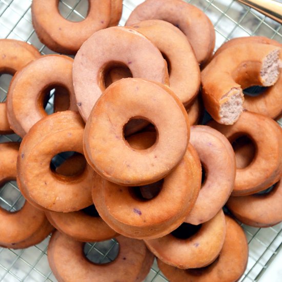 Purple Sweet Potato Doughnuts