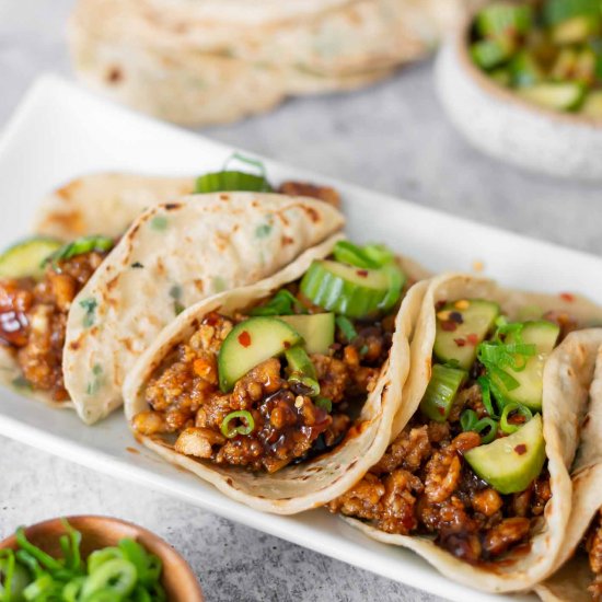 Crispy Hoisin Tofu Tacos