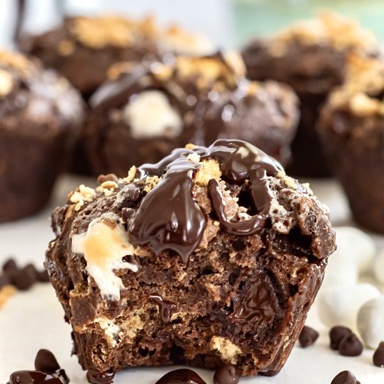 S’mores Brownie Bites