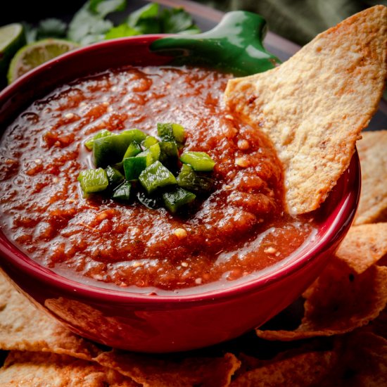 Roasted Tomato and Tomatillo Salsa