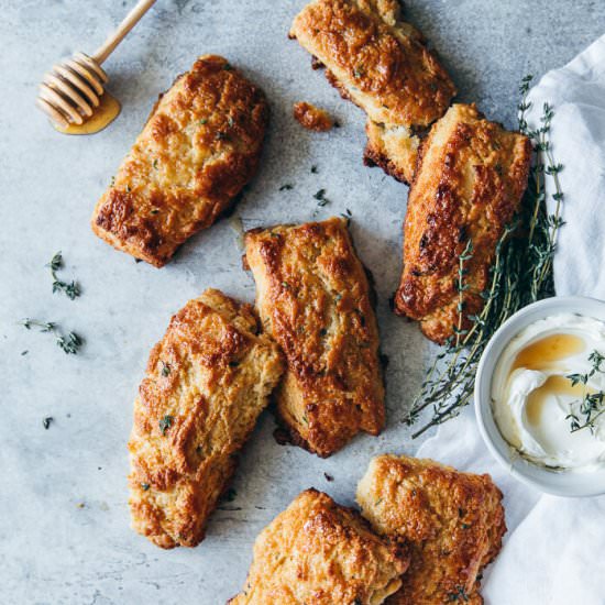 Honey Butter Thyme Scones