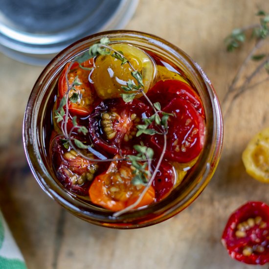 dehydrated heirloom tomatoes