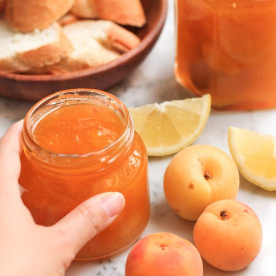 Easy Apricot Jam (GF, Vegan)