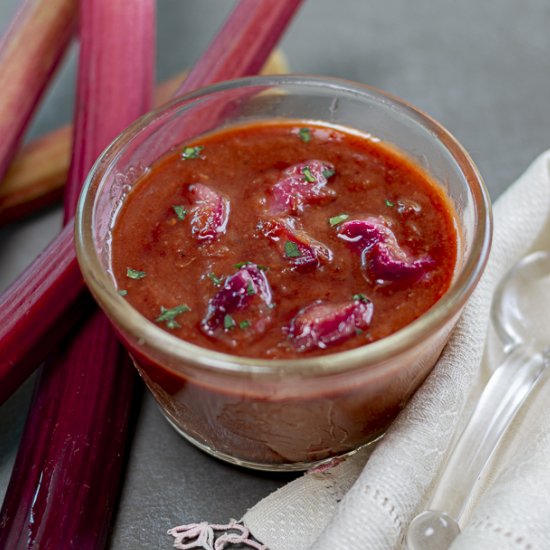 Amazing Rhubarb BBQ Sauce