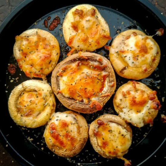 Mozzarella Stuffed Mushrooms