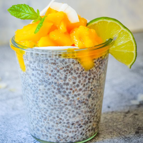 Mango Lime Chia Pudding