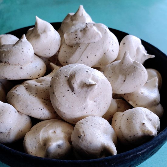 Mocha Meringue Cookies