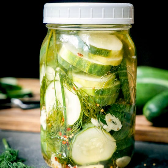 Refrigerator Pickles aka Quickles