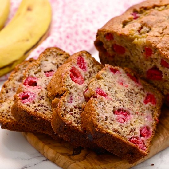 Raspberry Banana Bread