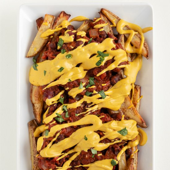 Vegan Chili Cheese Fries