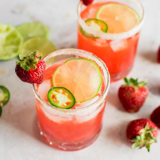 Strawberry Jalapeño Margarita