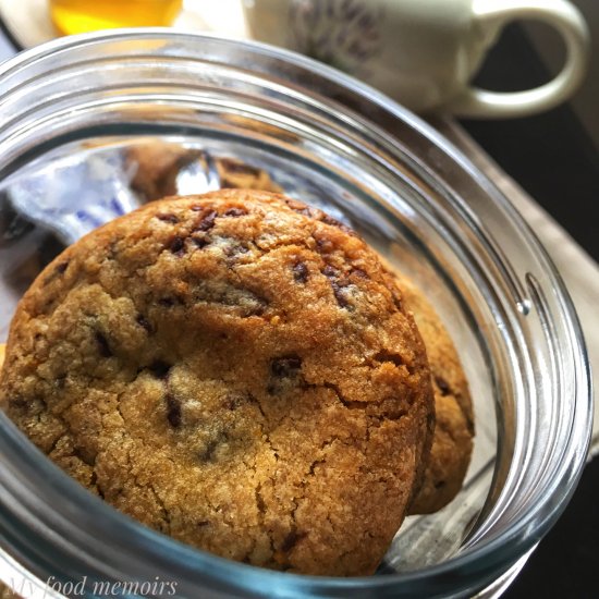 Orange chocolate chip cookies