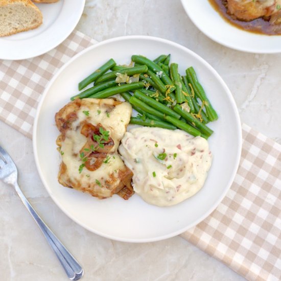 French Onion Chicken Thighs