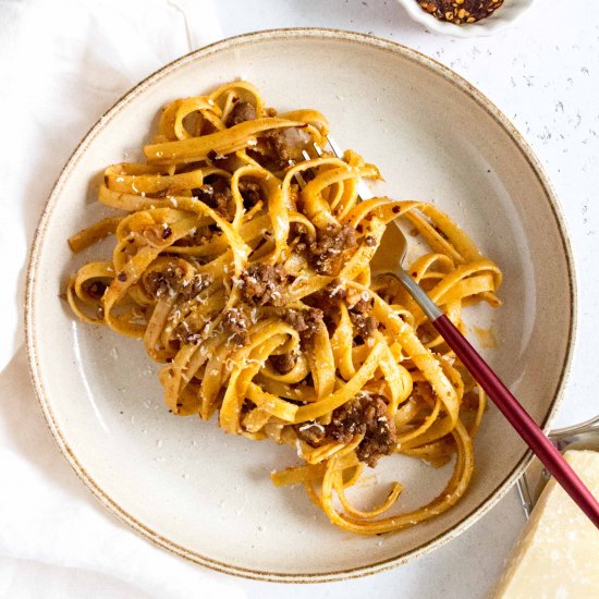 Beef Spicy Soy Garlic Butter Noodles