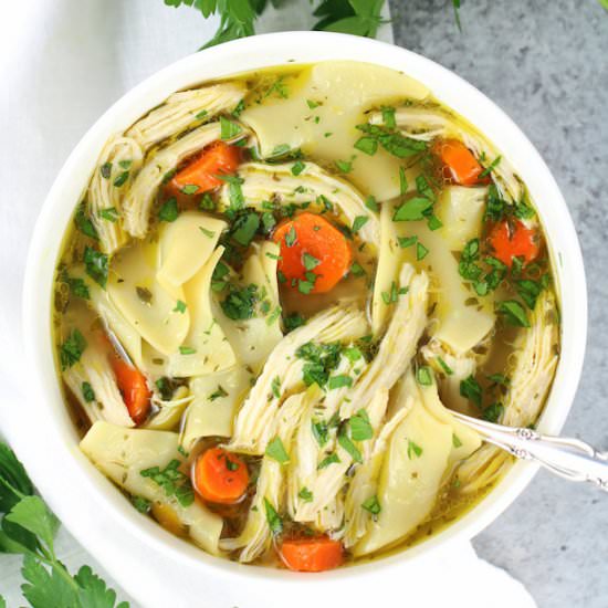 Instant Pot Chicken Noodle Soup