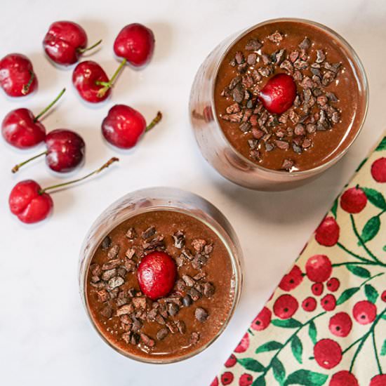 Easy Chocolate Cherry Smoothie